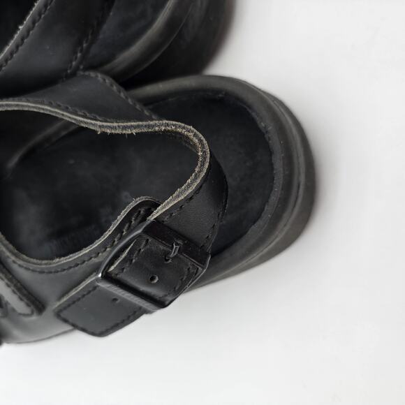 Birkenstock Shoes Mens 12 45 Wide Black Milano Leather Sandals Open Toed Ankle main image 7